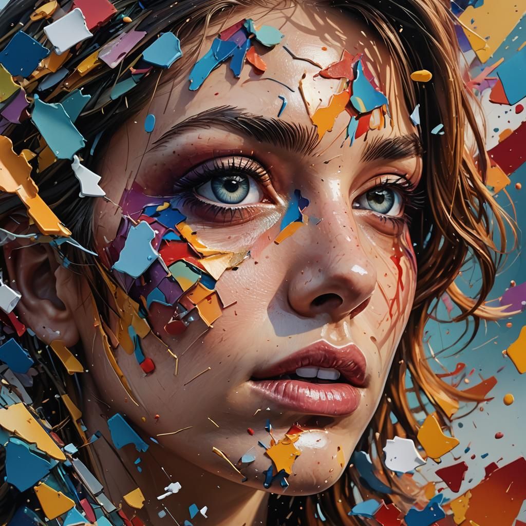 Hyperrealistic Photo Fragments Create Complete Image