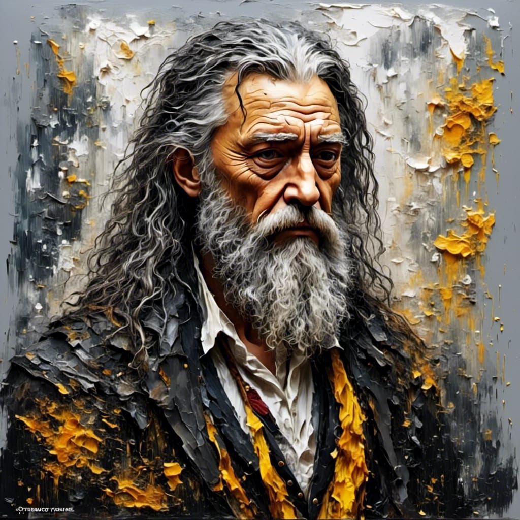 Harry Potter Portrait as Impasto Oil Painting