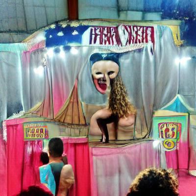 AI Generated Image of a Freak Show