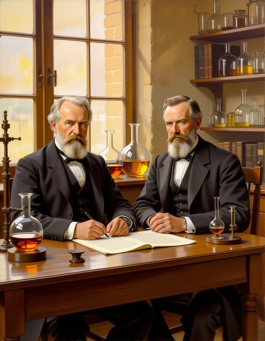 Pasteur and Koch: Masters of Microbiology in Oils
