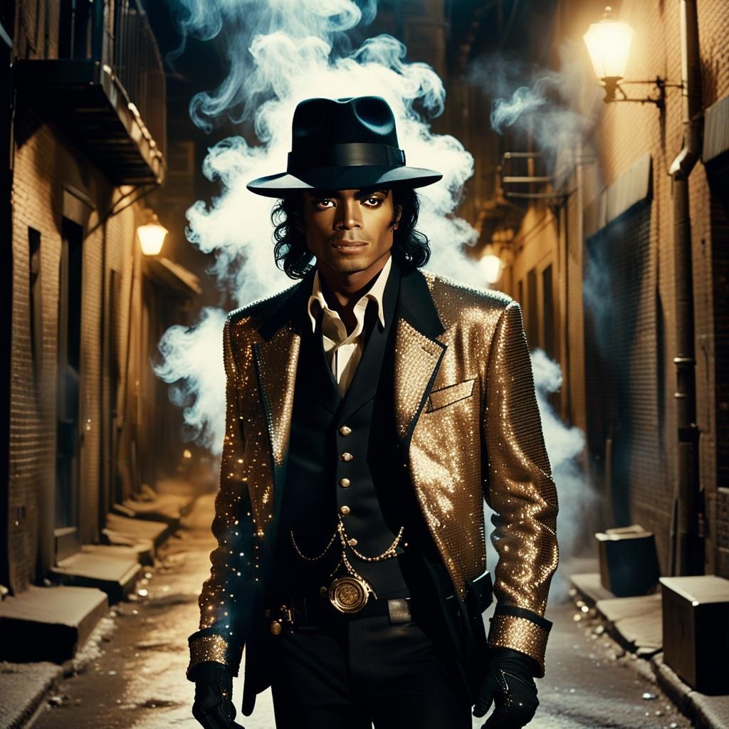 Michael Jackson Film Noir Cinematic Portrait