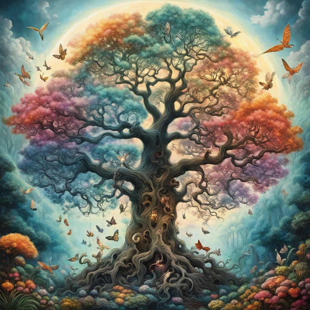 Ancient Tree of Whimsy and Wonder