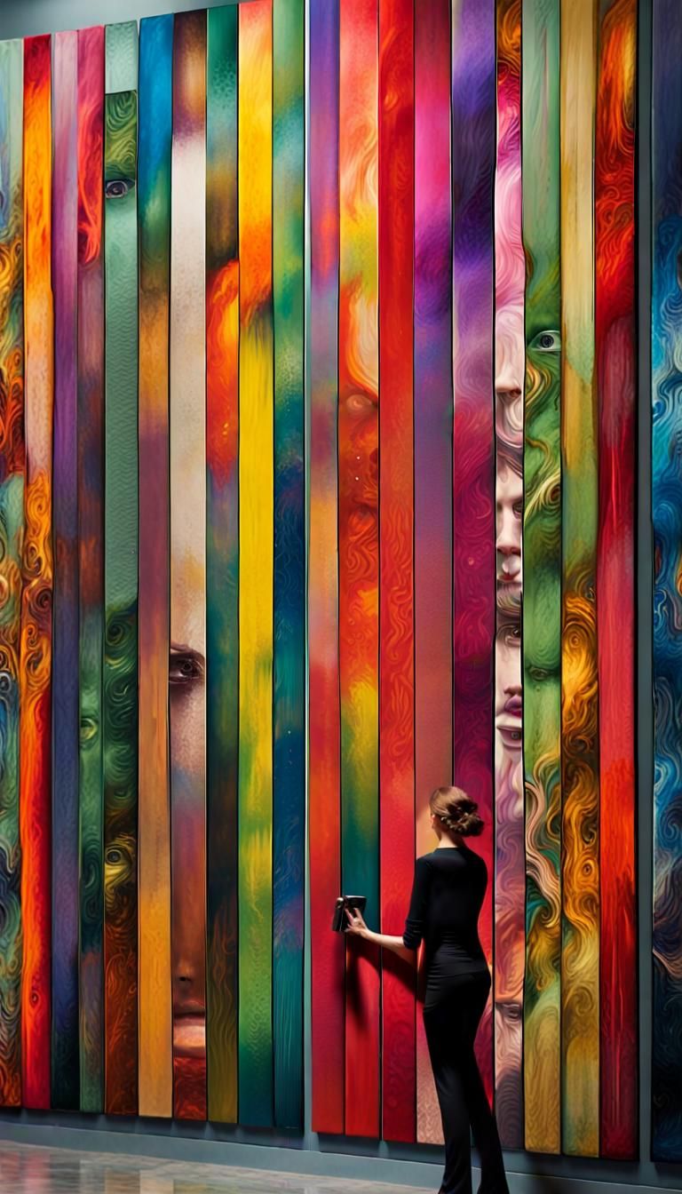 Eerie Art Gallery Display of Psychedelic Creatures