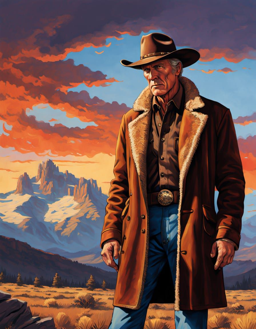 Ted Cassidy as Sheriff Walt Longmire in Wyoming Sunset