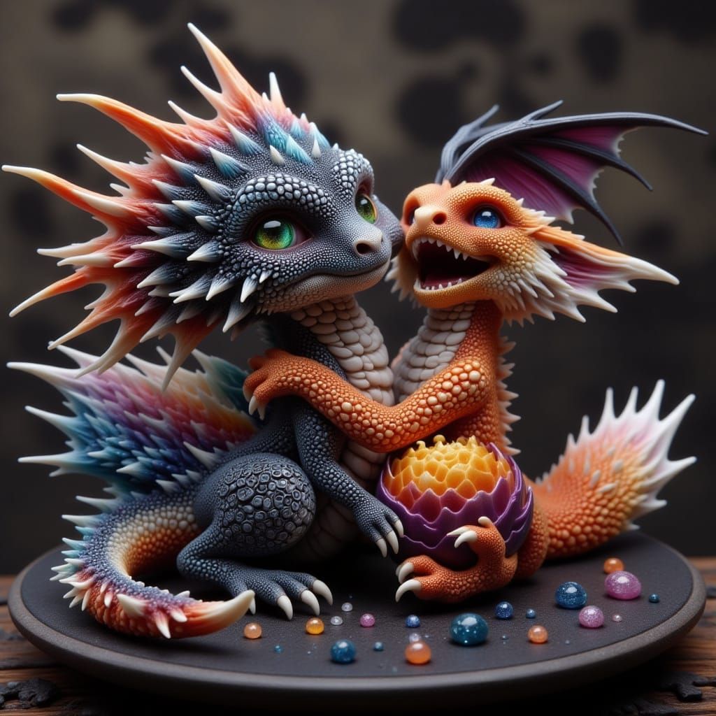 Hyperrealistic Dragon Fox Xenomorph in Cinematic Mood