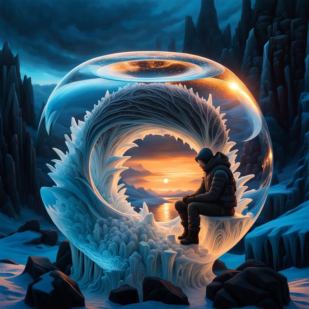 Eerie Alien Ice Sculptures in Arctic Tundra