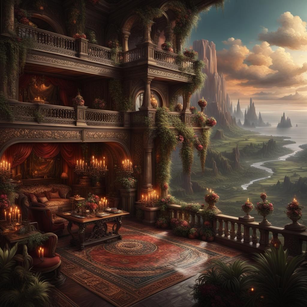 Thanksgiving Table Setting: Epic Digital Matte Painting