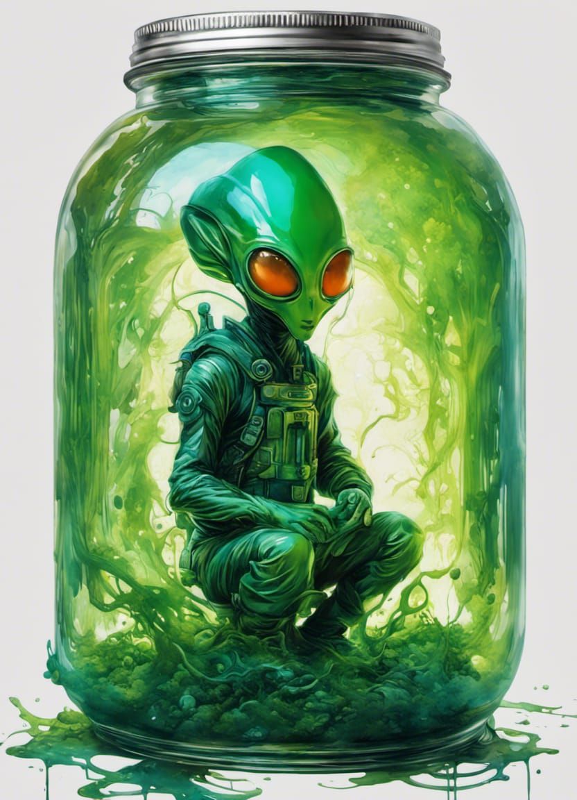Alien in a jar