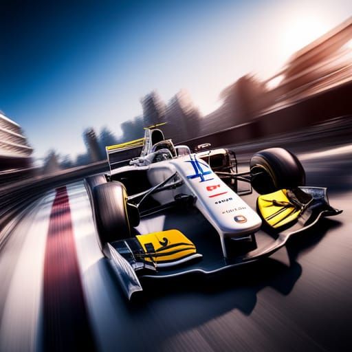 Formula 1 Car in 3D Game Style
