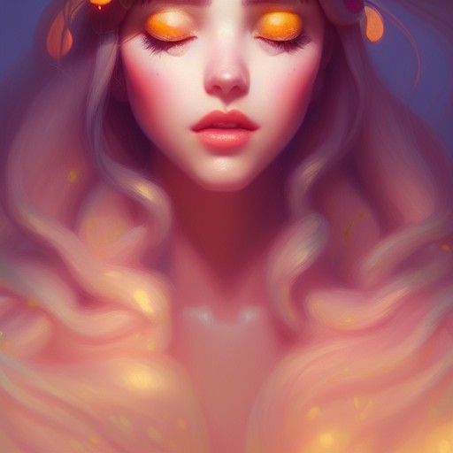 Fantasy Princess Portrait in Golden Hour Lighting