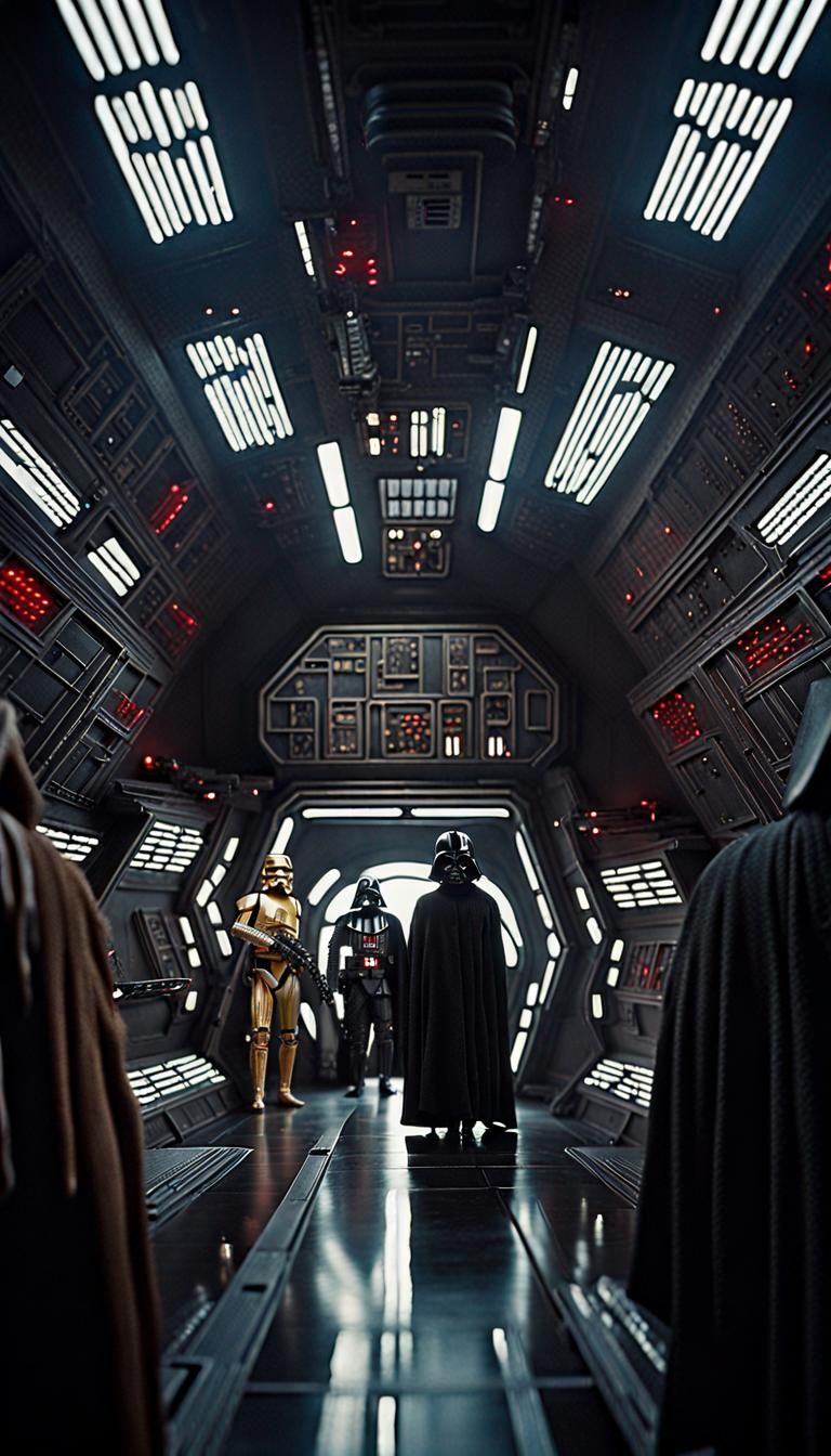 Star Wars Opening Scene in Hyperrealism