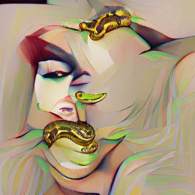 Serpentine Queen: An AI Generated Interpretation