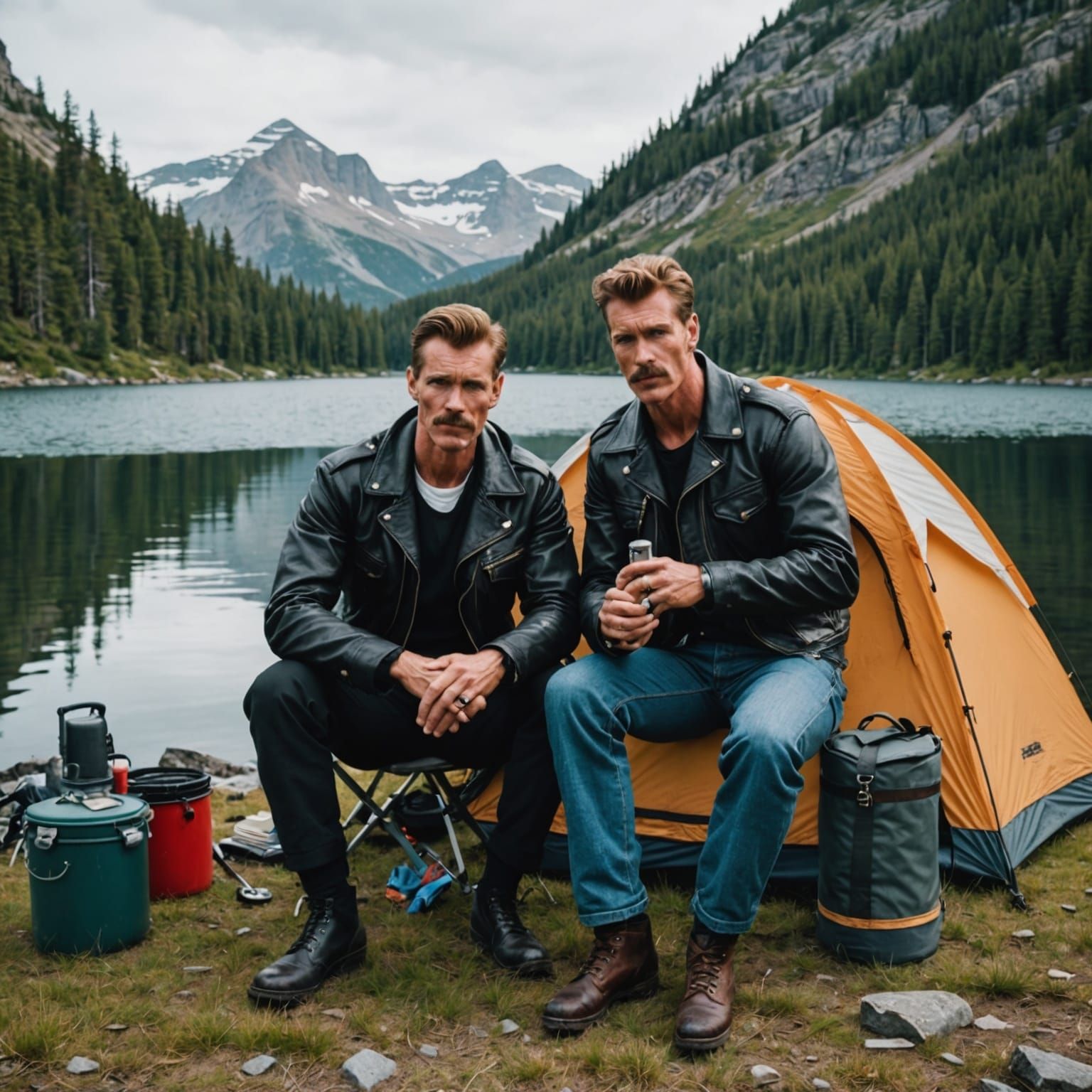 Robert Mapplethorp and Tom of Finland camping together.