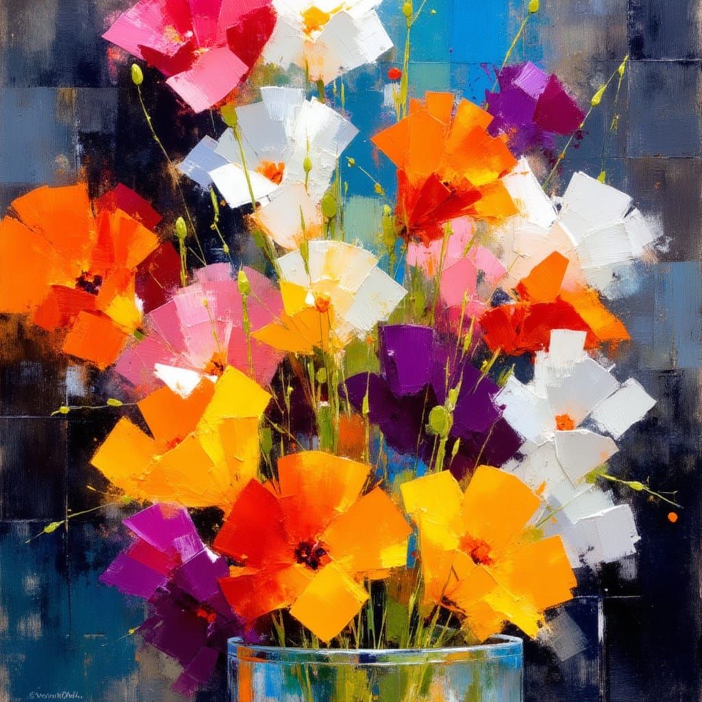 Vibrant Organic Forms in Earthy Tones