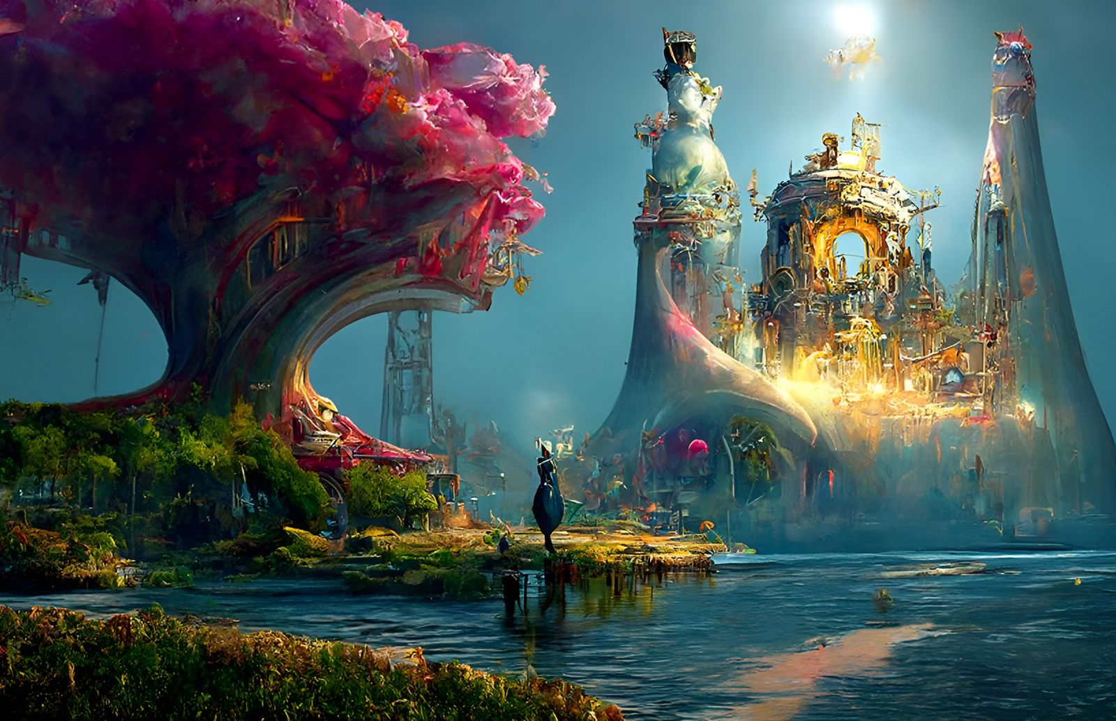 Alice in Wonderland: Dreamlike Digital Painting