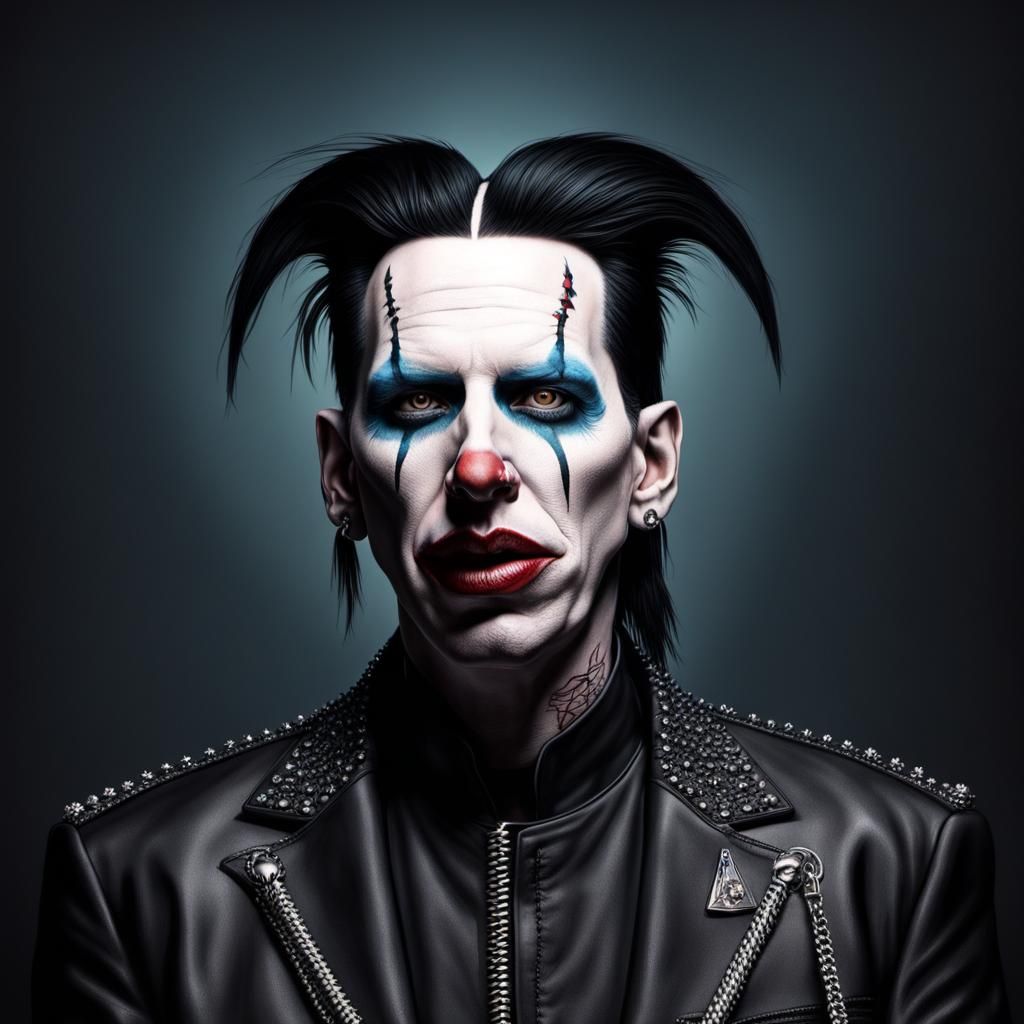Hyperrealistic Portrait of Marilyn Manson