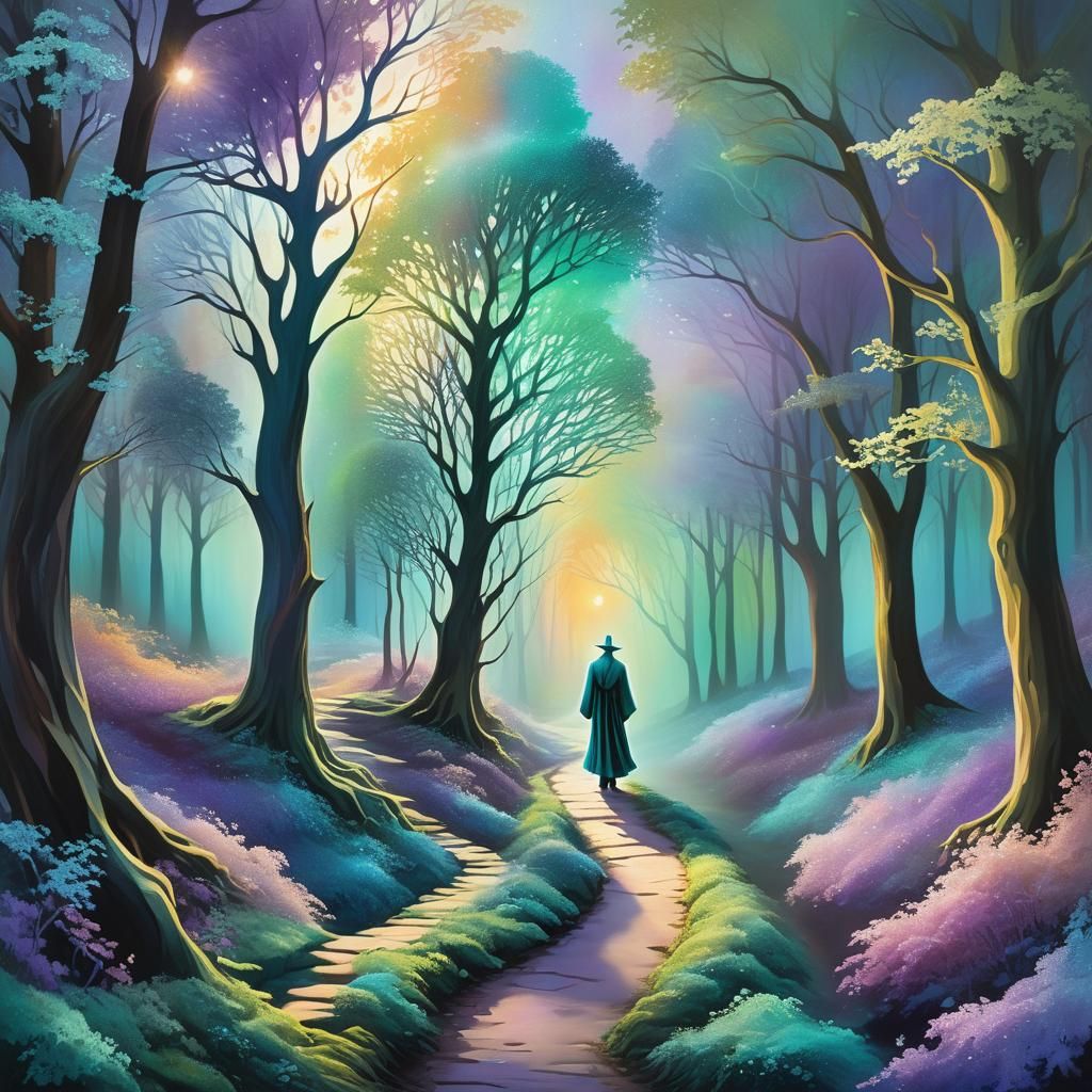 Enchanted Forest: A Whimsical Fantasy Artscape