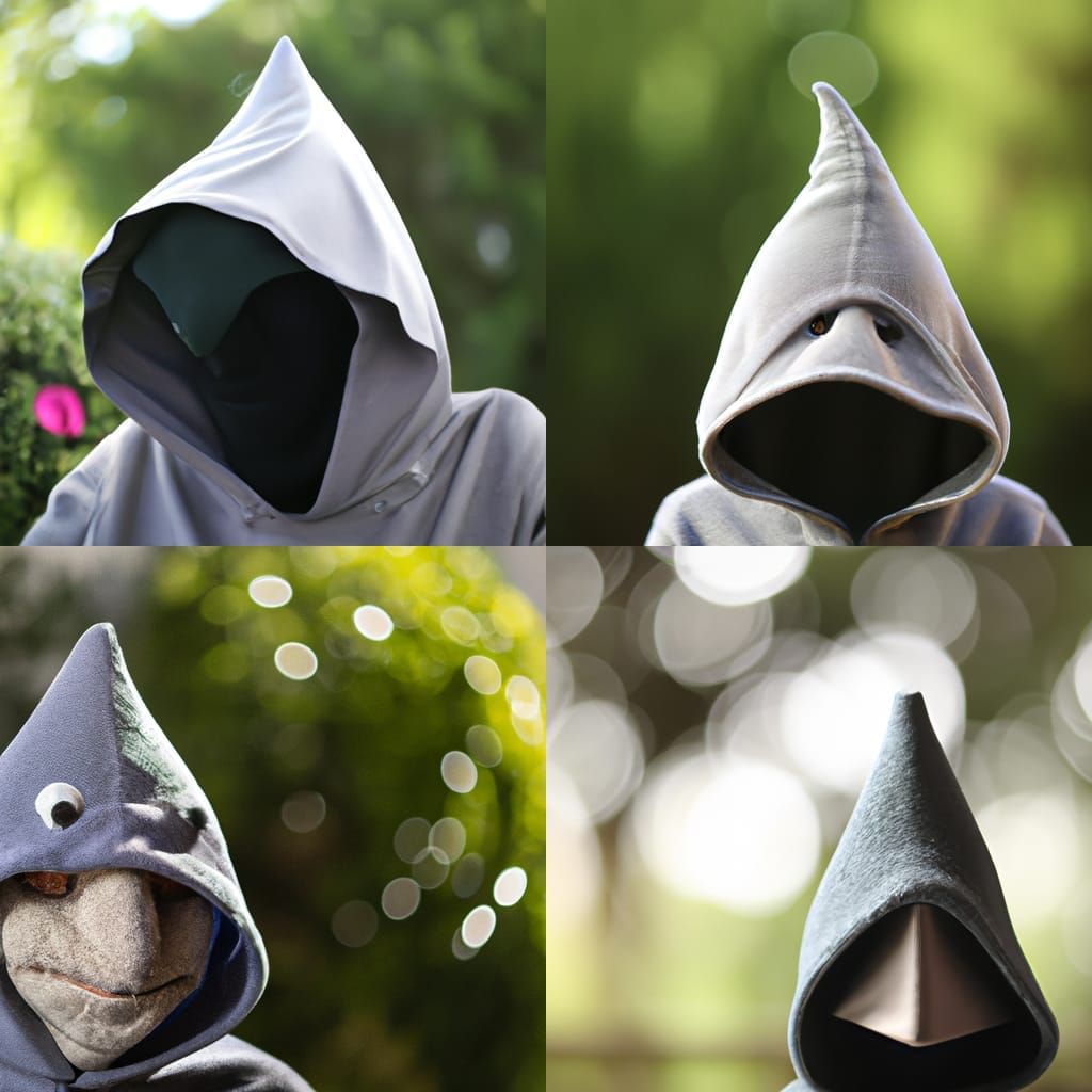 Hooded Alien Creature in Natural Lighting