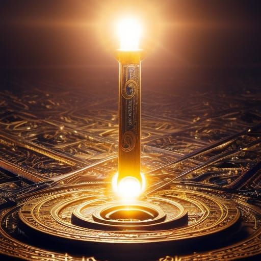 Hyperrealistic 13 Hour Clock in Golden Hour Lighting