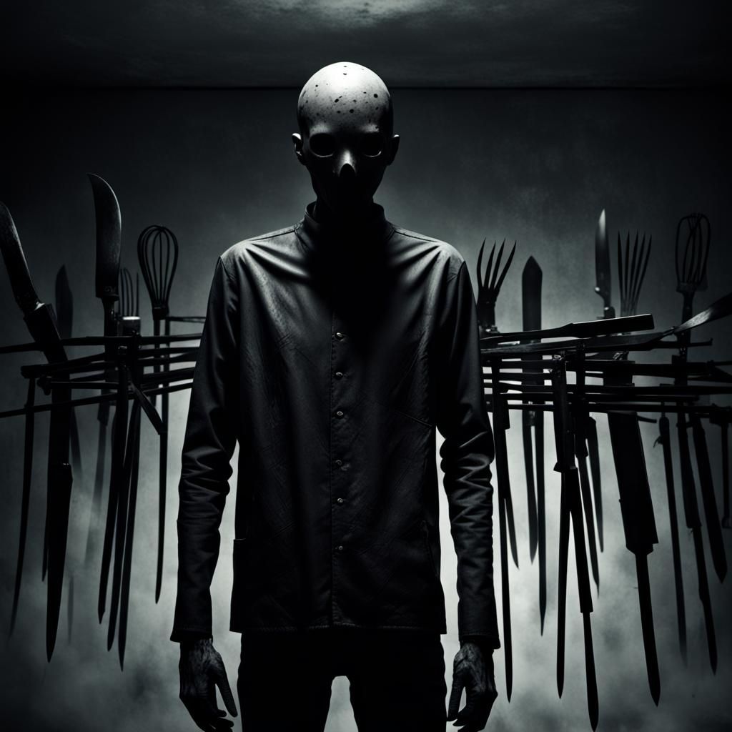 Horrifying Humanoid Covered in Sharp Utensils