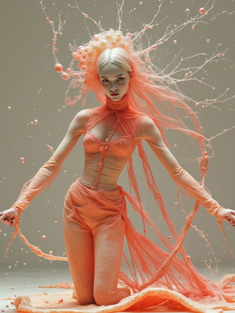 Surreal Ephemeral Scene in Dark Oil Painting Style