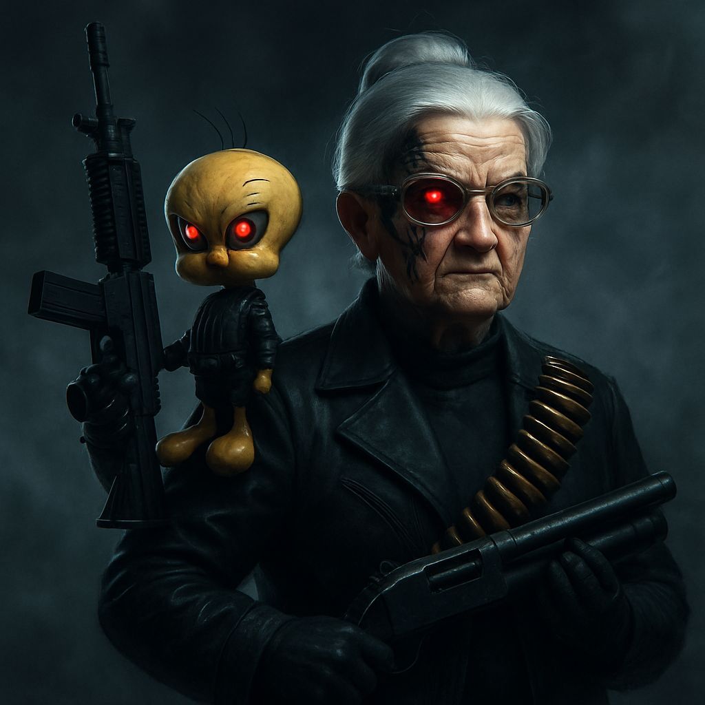 Granny and Tweety as the Terminator: Cinematic Epic