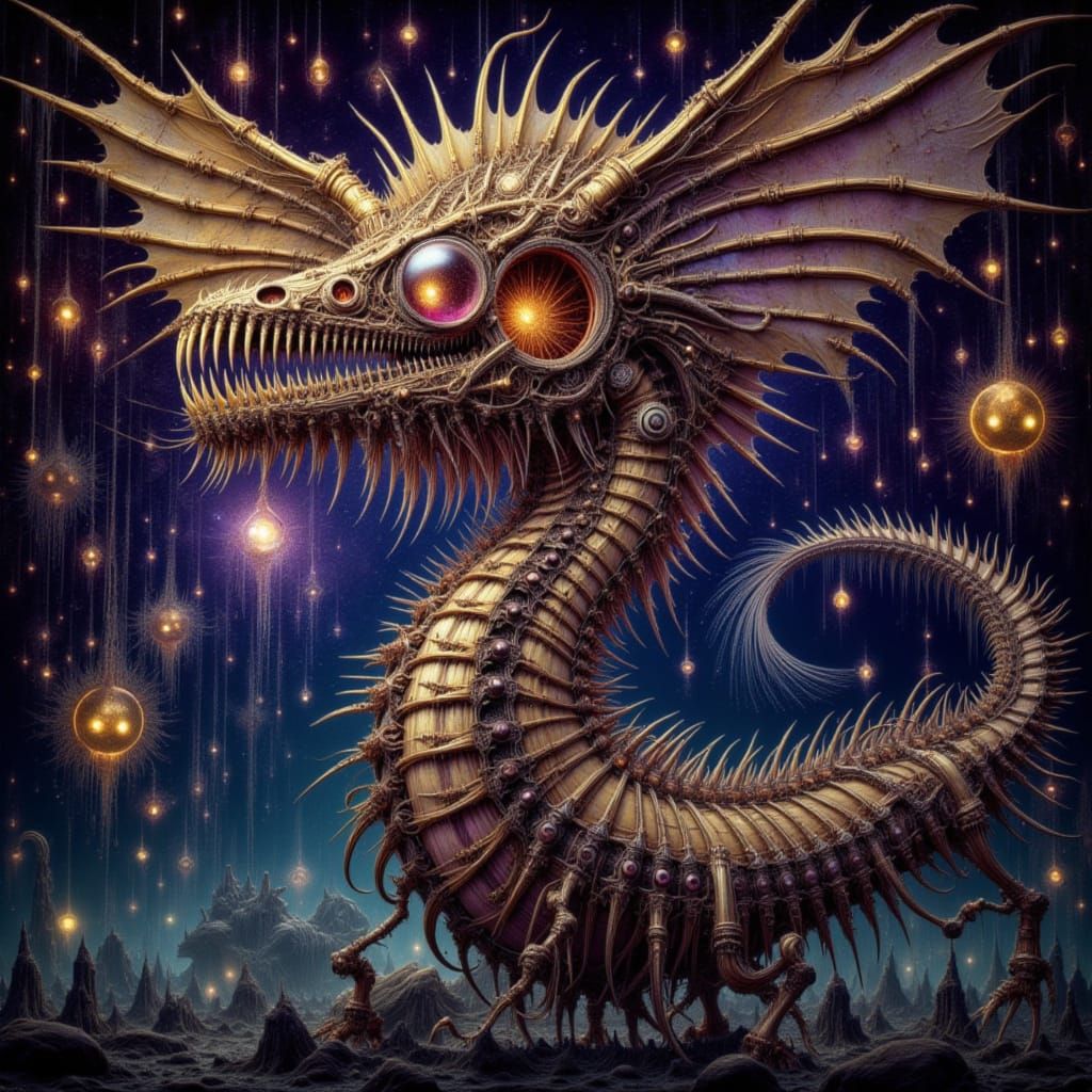 Goosebumps dragon of golden light