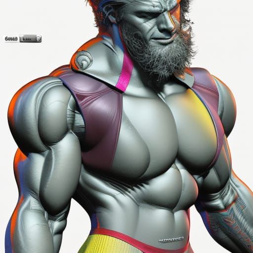 Dynamic Comic Book Style Illustration with 3D Shading