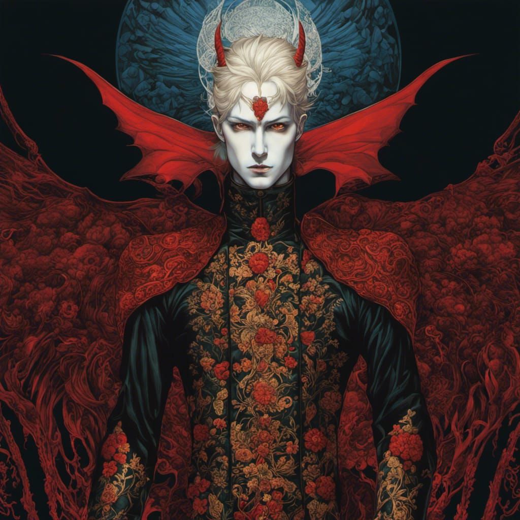 Neo-Gothic Vampire with Deep Colors