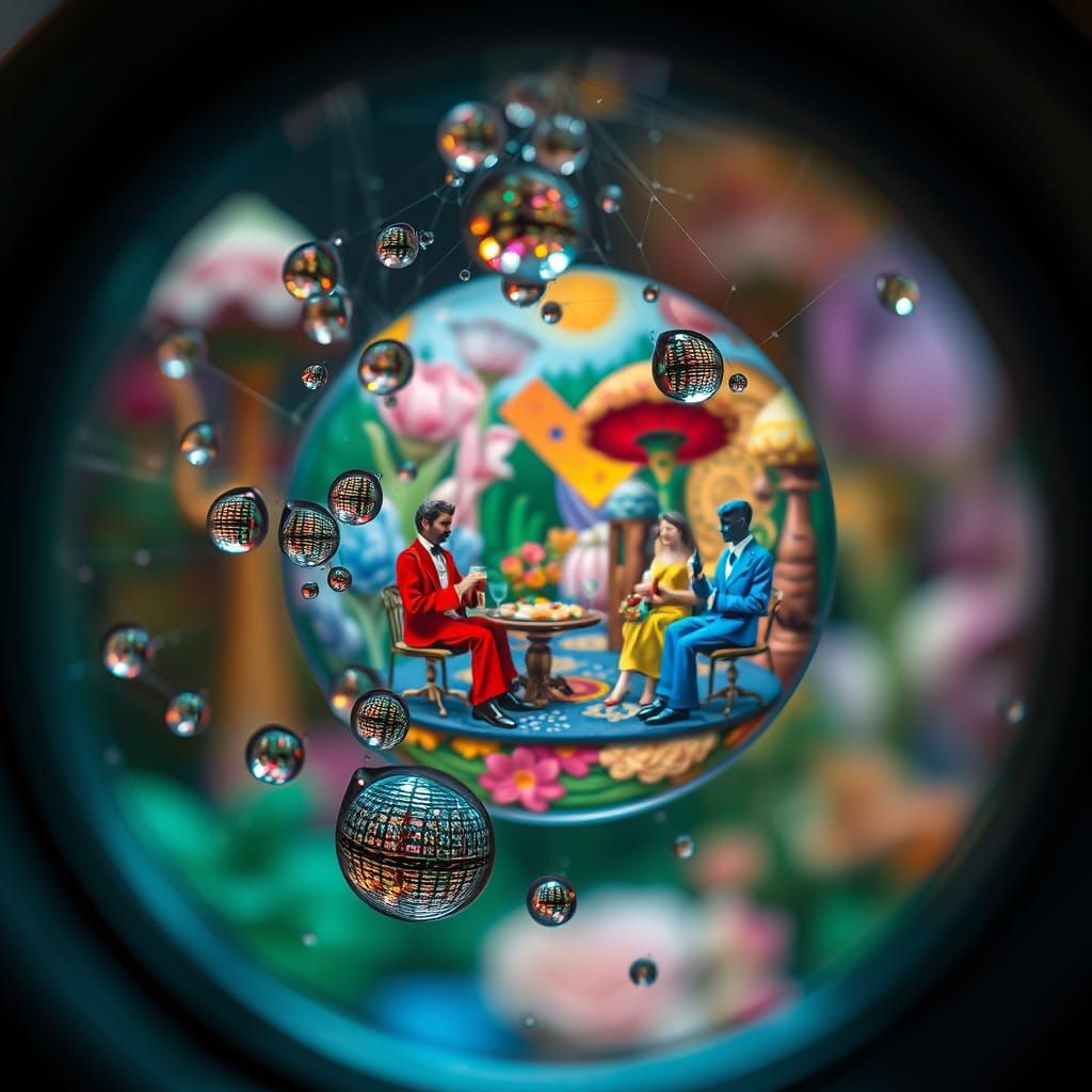 Surreal Dewdrop Utopia Reflects Psychedelic Art