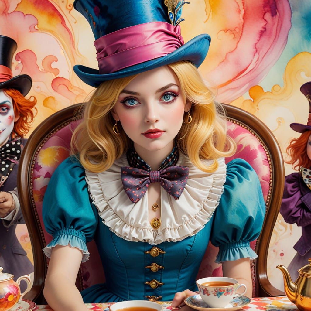 Whimsical Wonderland Scene in Vibrant Western Cartoon Style