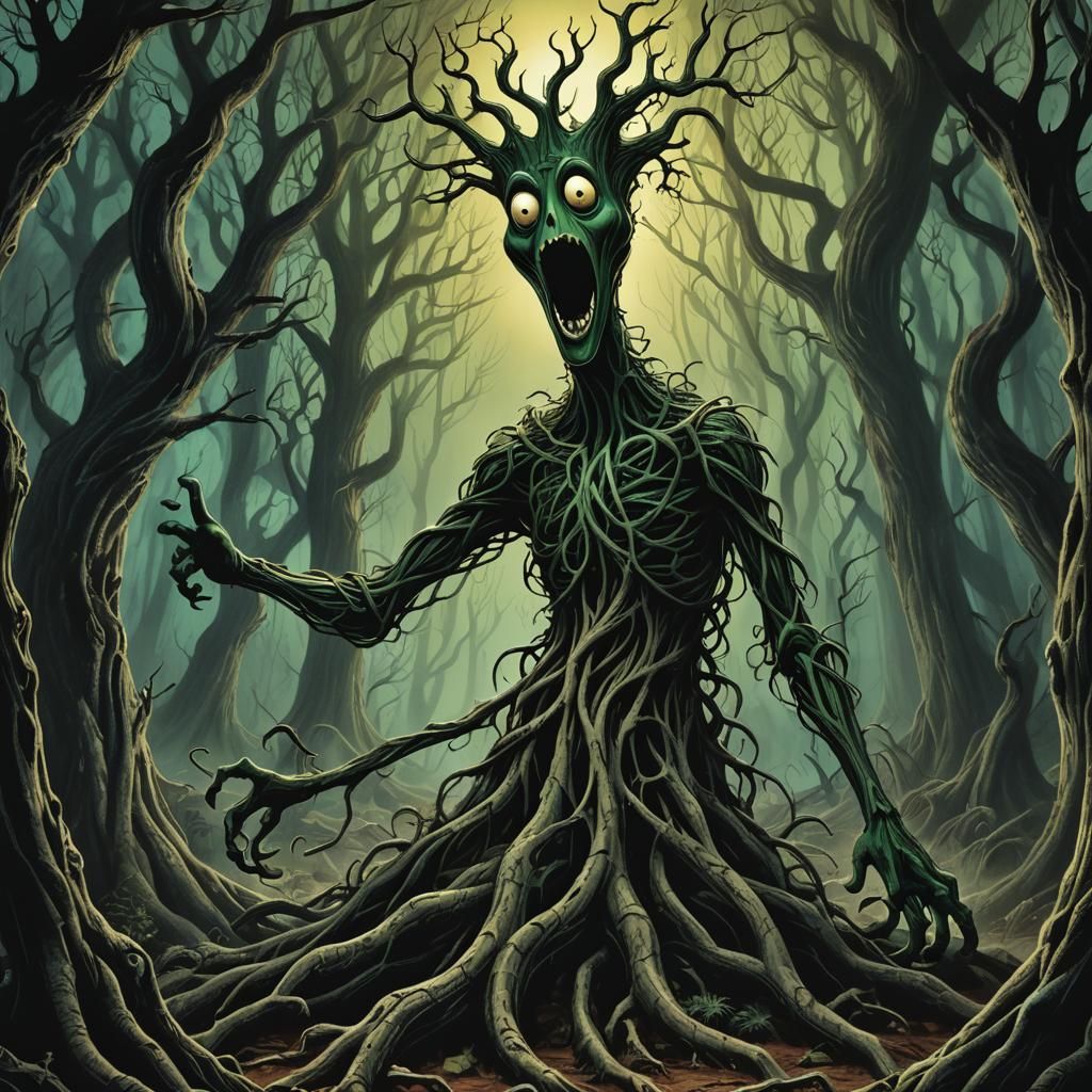 Gumby's Nightmare: A Dark Fantasy Illustration