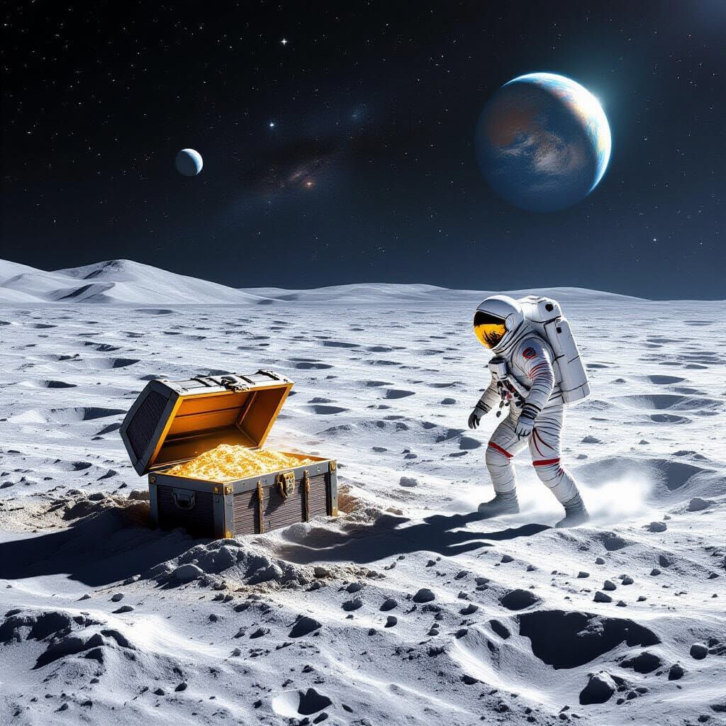 Lunar Treasure Discovery on the Moon