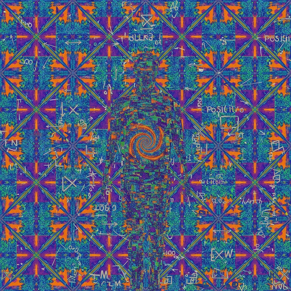 Glitch Collage of a Tessellating Future Manifold