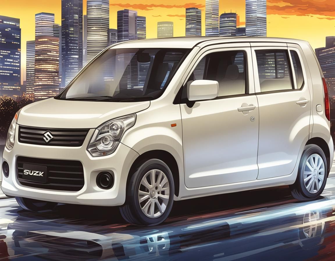 Suzuki Wagon R in Anime Style