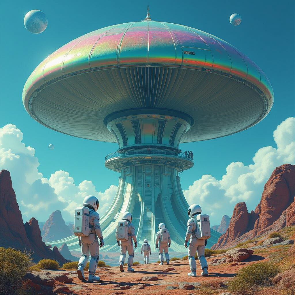 Scientists Explore Alien Mushroom Satellite Dish