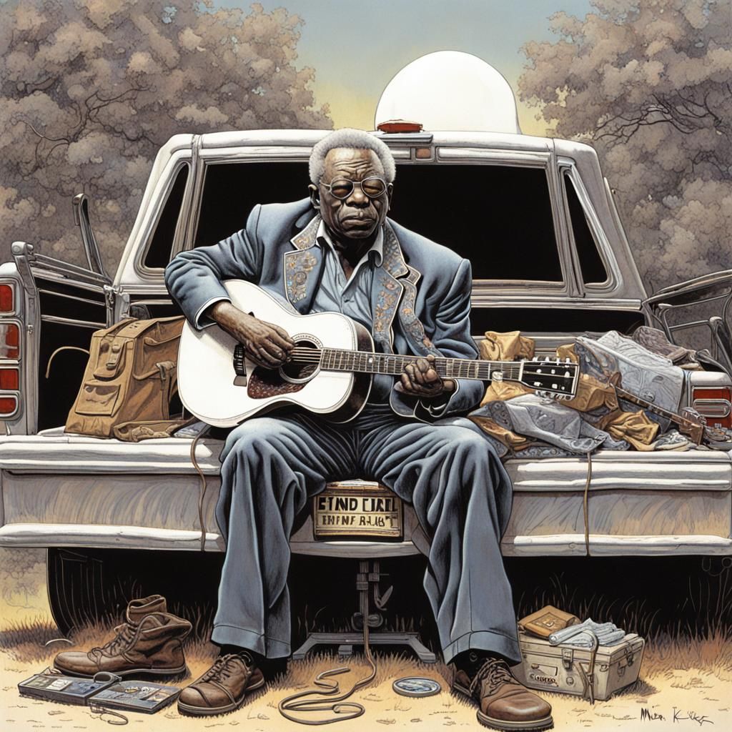 BB King Sci-Fi Blues: Hyperrealistic Heavy Metal Comic