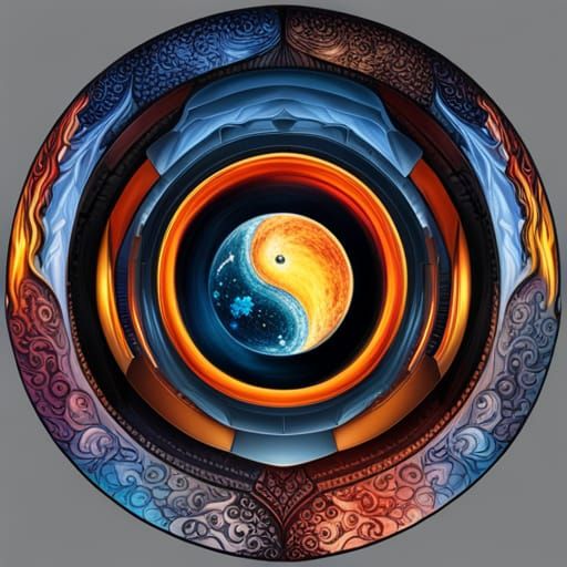 Duality: Harmony of Opposites in Hyperdetailed Concept Art