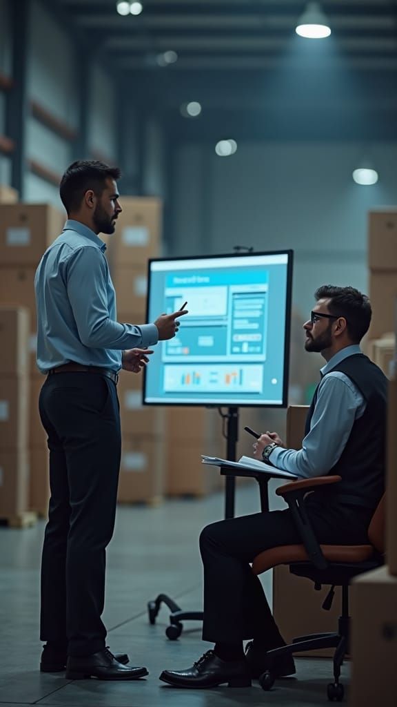 Customs Advisor Explains Procedures in Warehouse, Digital Pa...