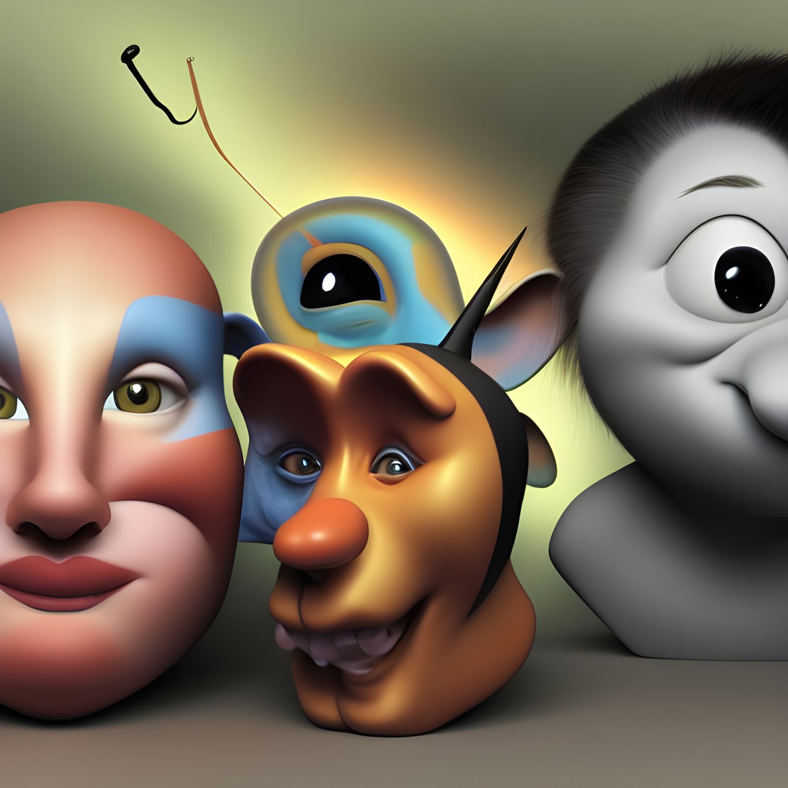 Hyperrealistic Car Crash with Animals in Noir Style