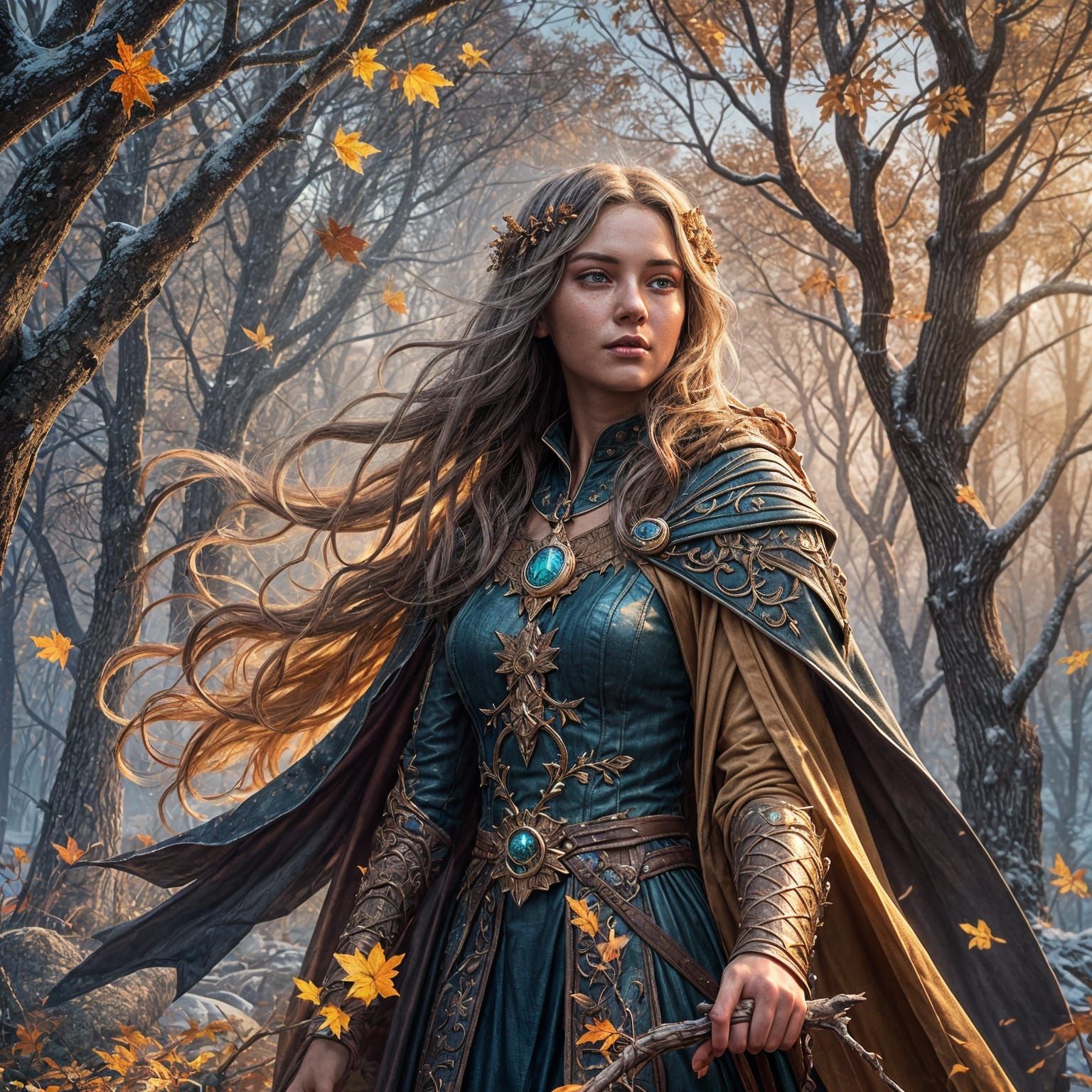 Winter Personified: A Magical Transition from Summer