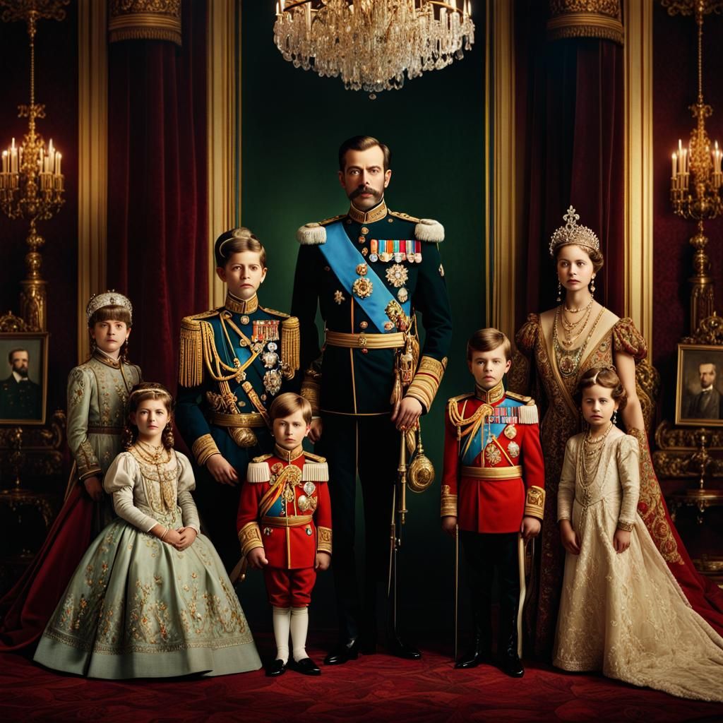 Tsar Nicholas II and Family: Fantasy Concept Art