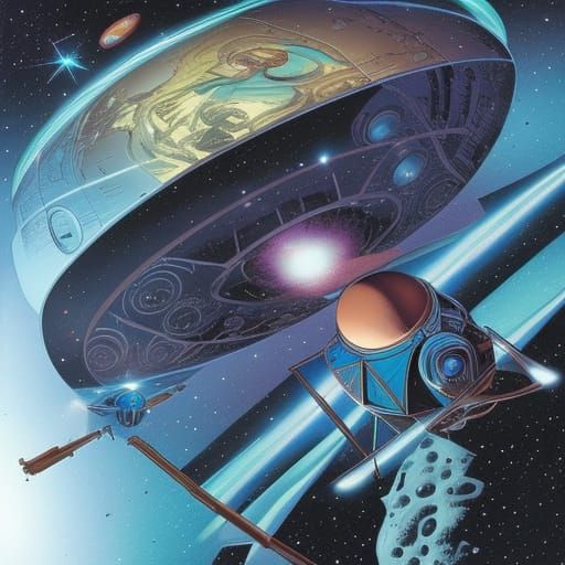 Diamond Tears on Space Opera Page: Comic Book Art