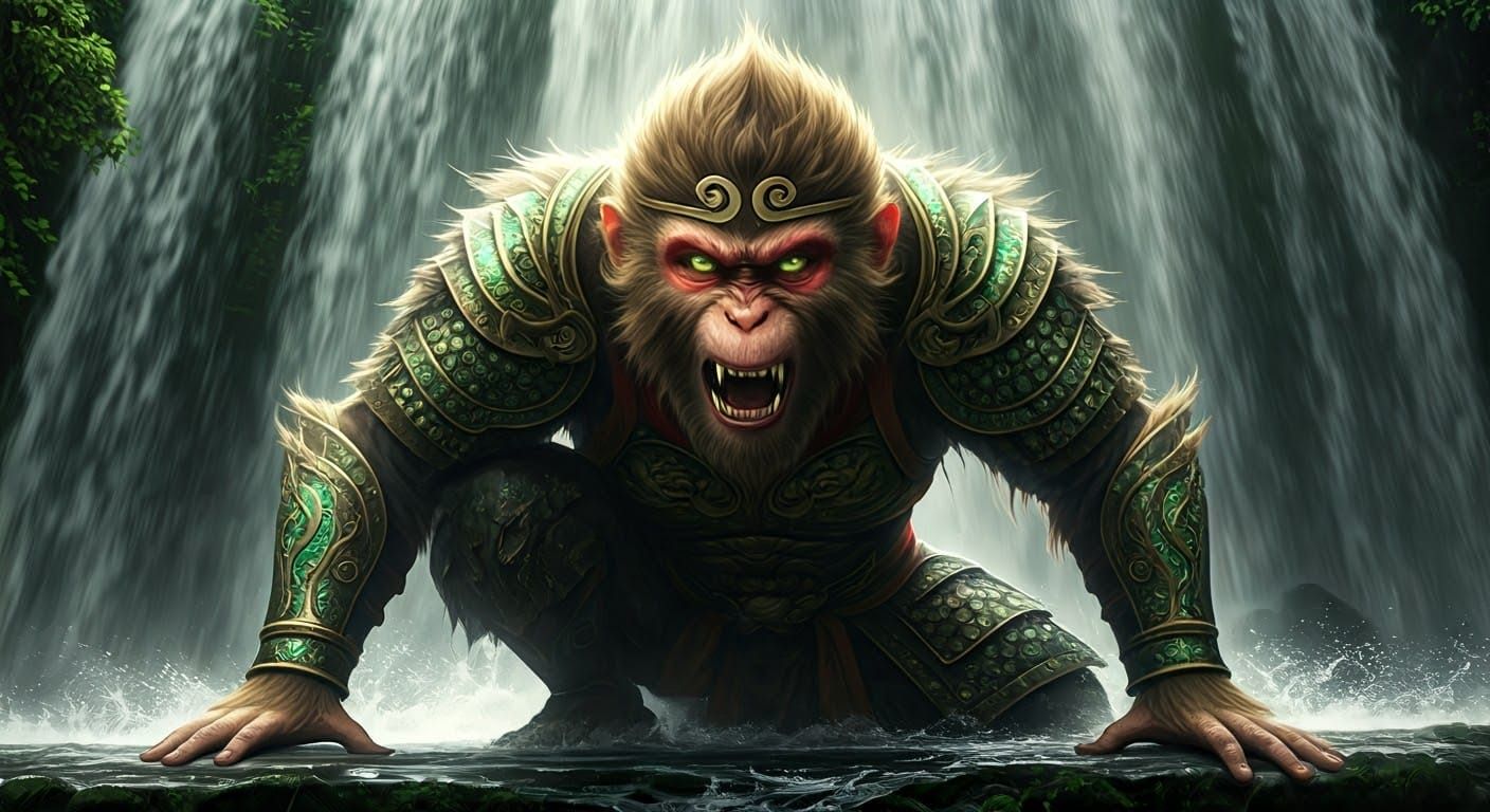 An angry Sun Wukong
