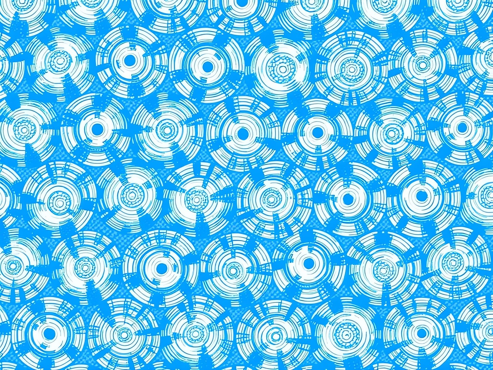 Iridescent Water Ripples in a Repeating Pattern