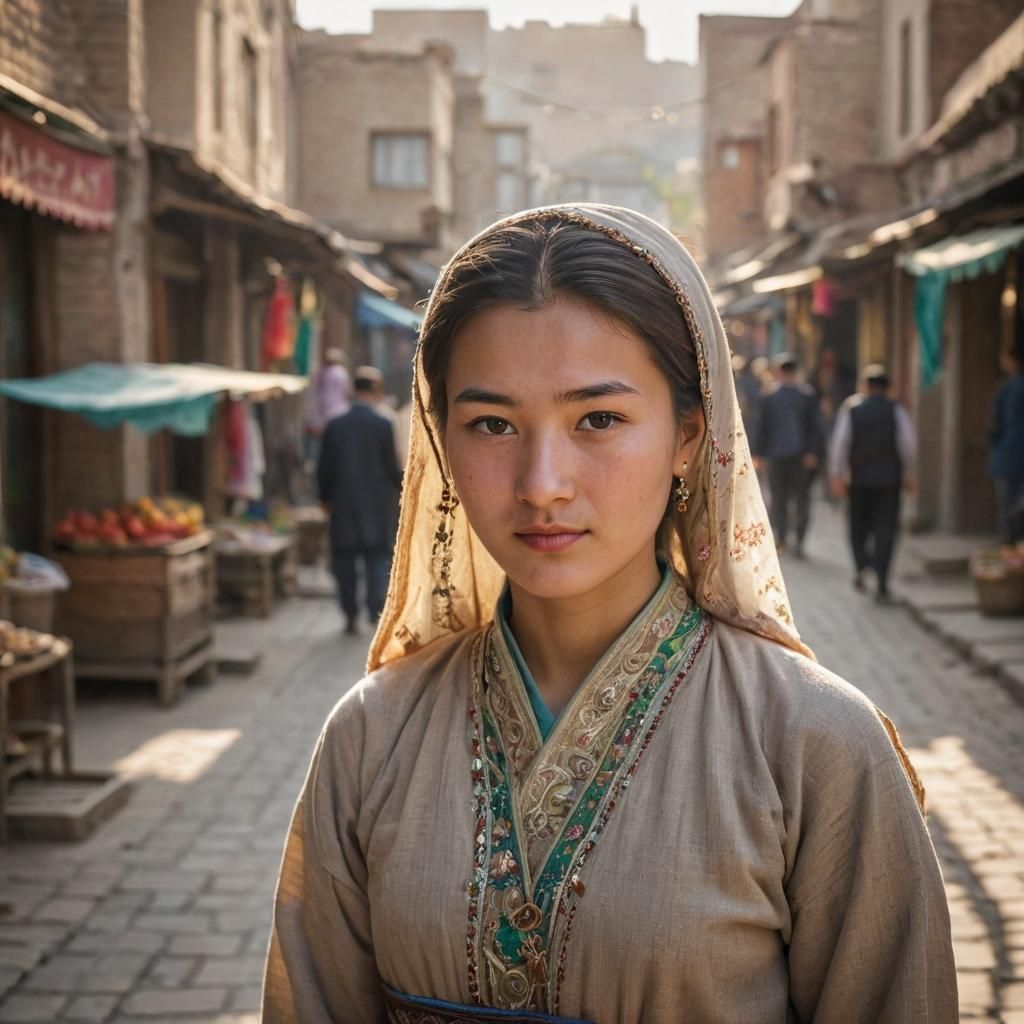 Uyghur Woman in Ürümqi: Documentary Photography