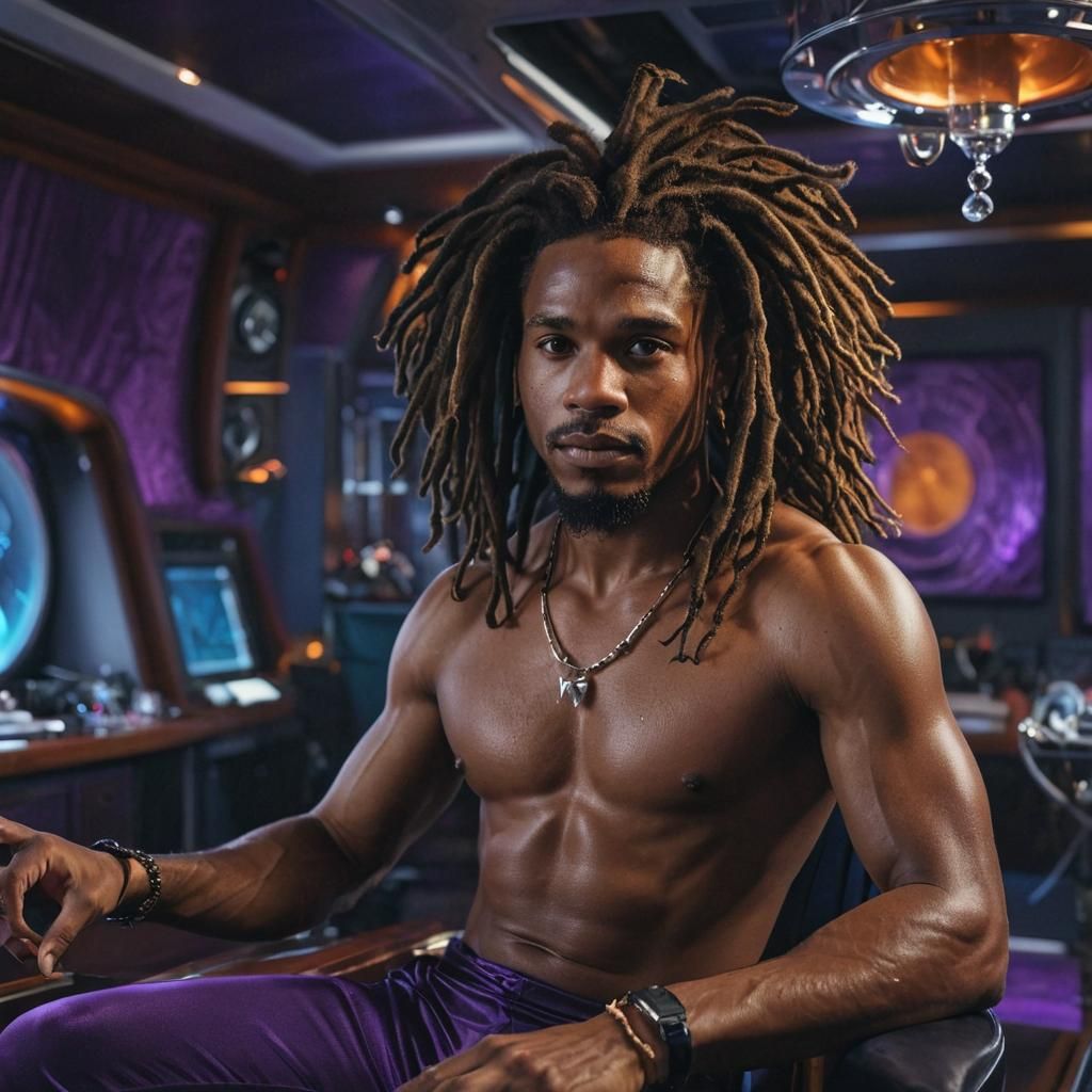 Freediver Teaching Online in Futuristic Yacht Studio