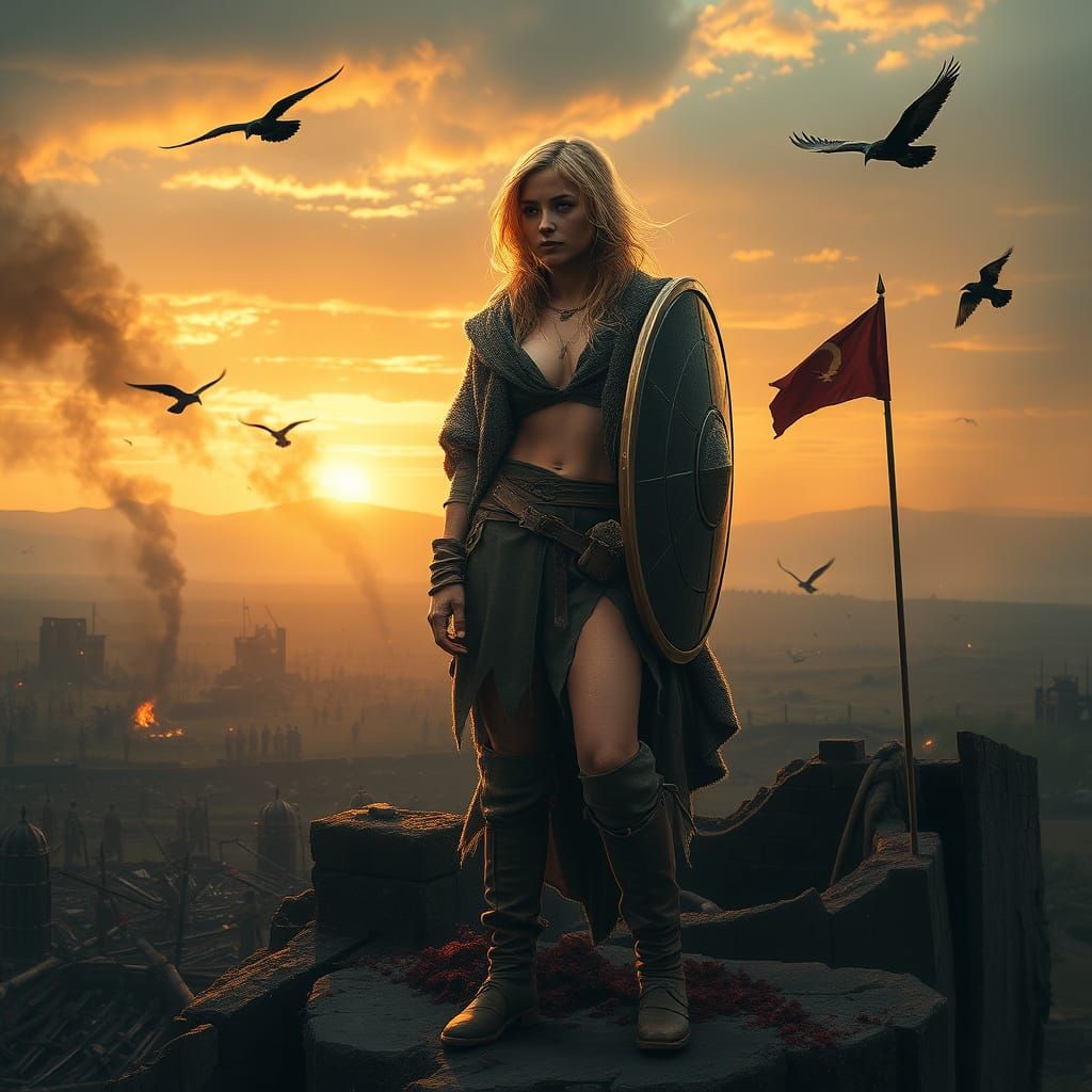 Shieldmaiden at Dawn: Fierce Beauty Aftermath