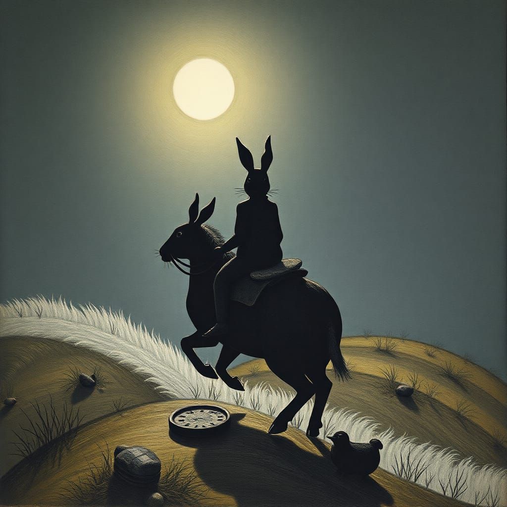 Rabbits Ride to War: Expressionist Shadow Play