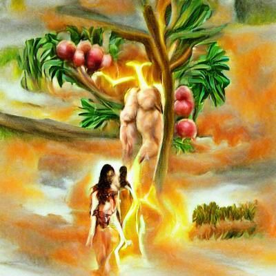 Cherubim Guarding Eden with Flaming Sword